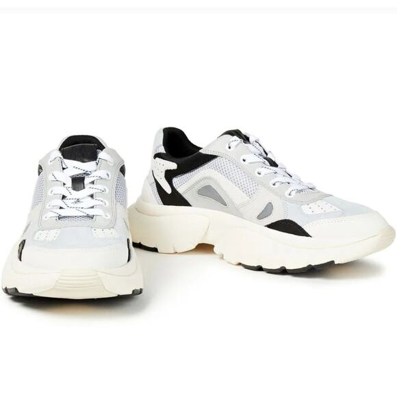 Maje Panel Leather Mesh and Suede Sneakers  Size 37 - Picture 1 of 7